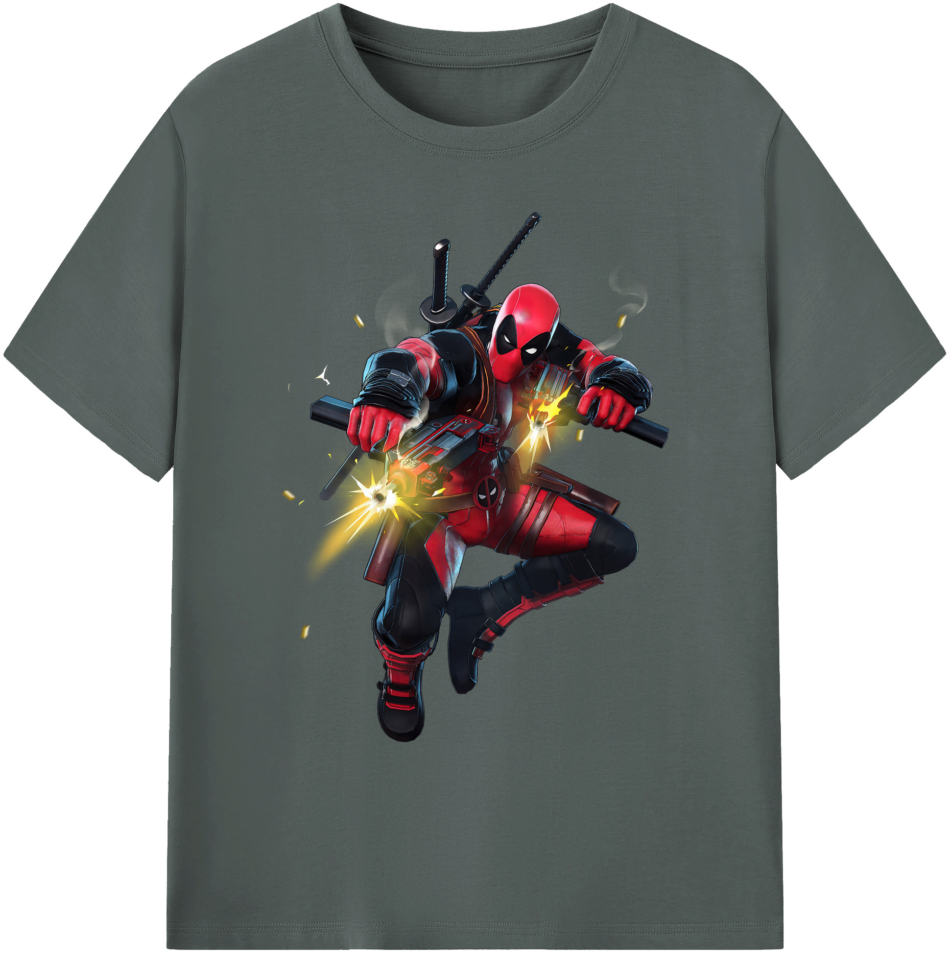 （画像用） Deadpool デッドプール 綿100％ メンズ半袖Tシャツ｜肌触りやわらか＆通気性
